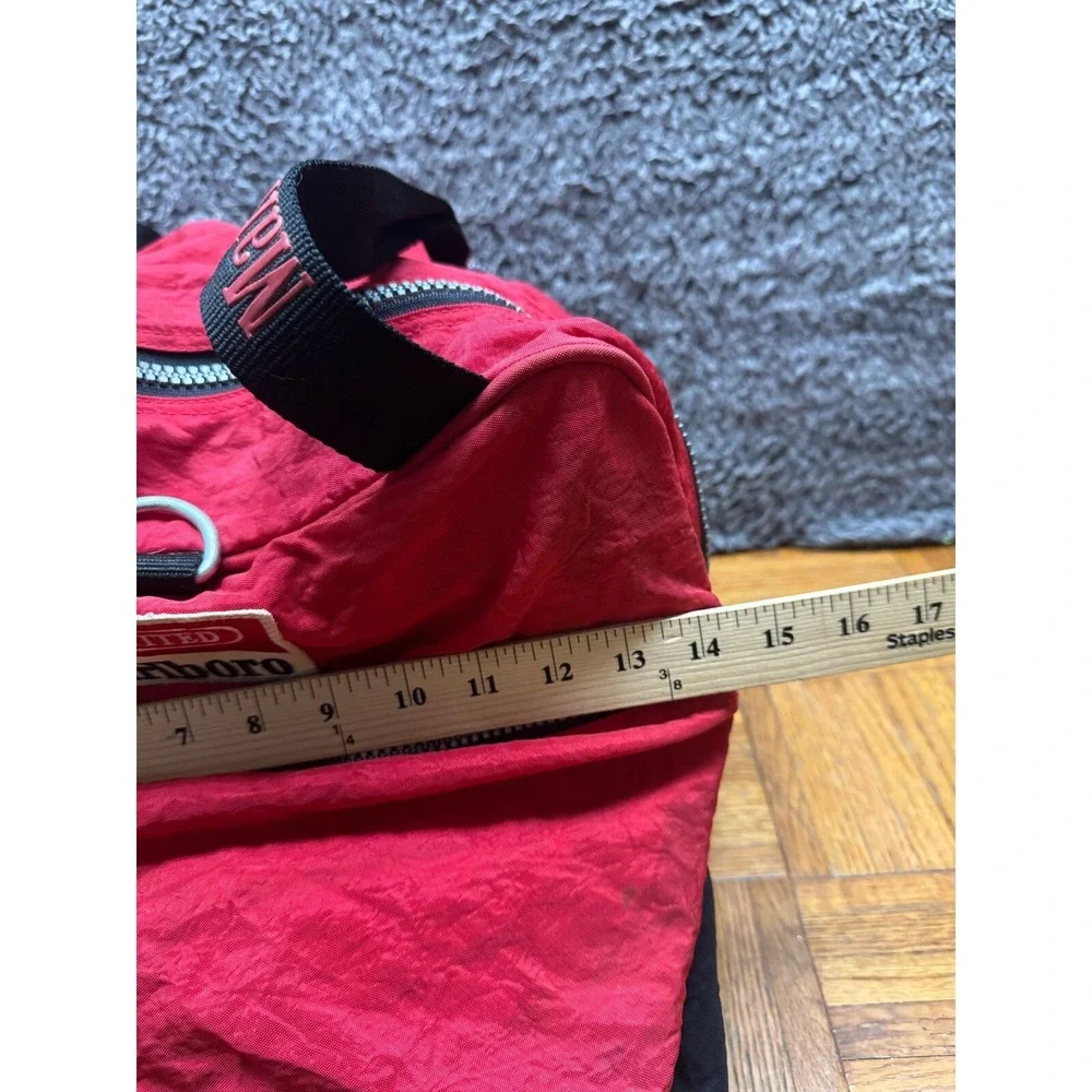 Vintage‎ 90s Marlboro Unlimited Racing Team Red Duffle Gym Bag